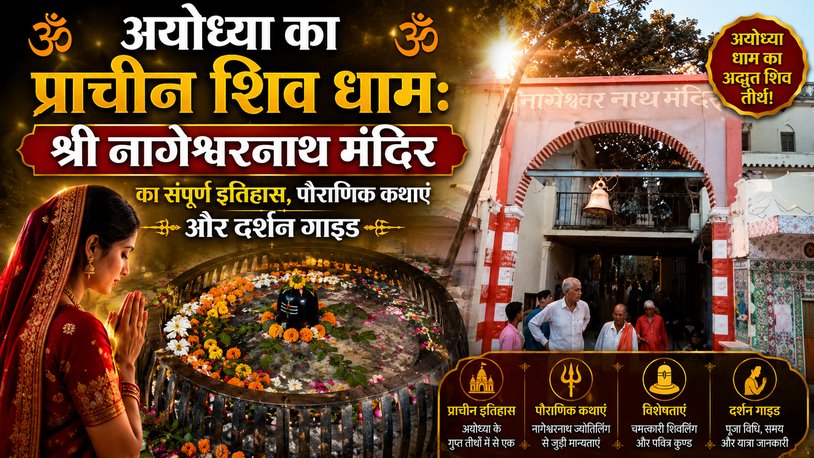 अयोध्या का प्राचीन शिव धाम: श्री नागेश्वरनाथ मंदिर का संपूर्ण इतिहास, पौराणिक कथाएं और दर्शन गाइड 🕉️