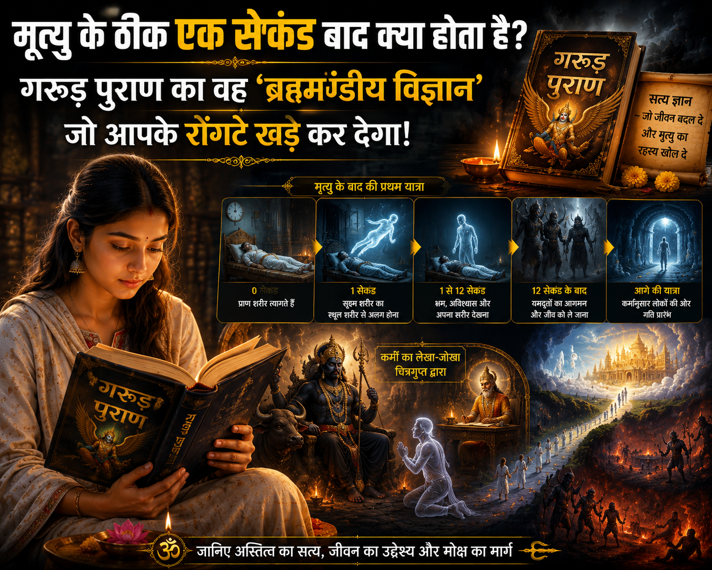 मृत्यु के ठीक एक सेकंड बाद क्या होता है? गरुड़ पुराण का वह 'ब्रह्मांडीय विज्ञान' जो आपके रोंगटे खड़े कर देगा!