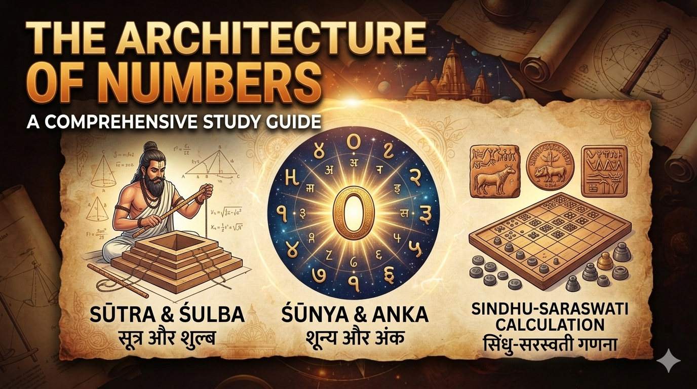 The Architecture of Numbers: A Comprehensive Study Guide to the Evolution of Ancient Indian Mathematics